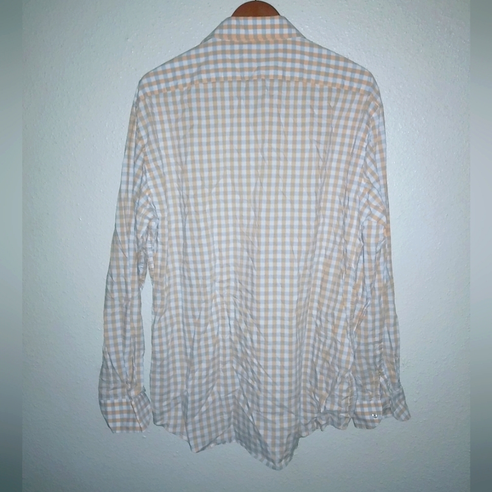 Sax Fifth Avenue BLACK Slim Fit XXL Mens Checked Cotton Shirt